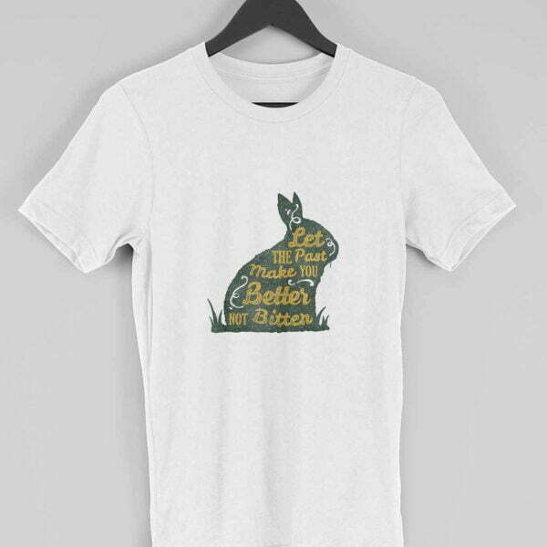 Let The Past Men's Round Neck Half Sleeve T-shirt - Its Clover