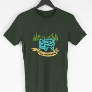 Nothing is Permanent Men's Round Neck Half Sleeve T-shirt - Its Clover