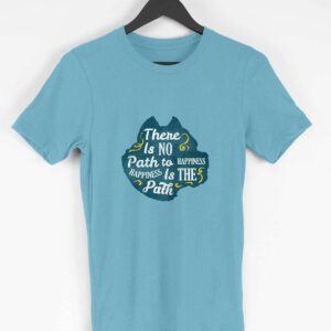 Happiness Men's Round Neck Half Sleeve T-shirt - Its Clover
