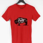 Faith Men's Round Neck Half Sleeve T-shirt - Its Clover