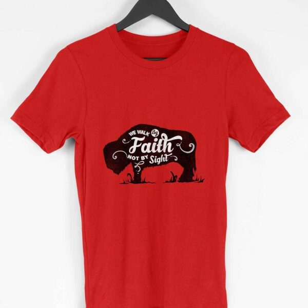 Faith Men's Round Neck Half Sleeve T-shirt - Its Clover