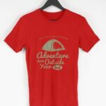 Adventure Men's Round Neck Half Sleeve T-shirt - Its Clover
