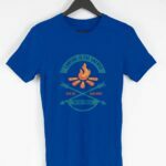 Camping Men's Round Neck Half Sleeve T-shirt - Its Clover