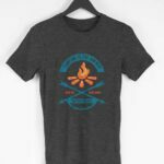 Camping Men's Round Neck Half Sleeve T-shirt - Its Clover