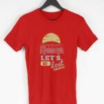 Let's Get Lost Men's Round Neck Half Sleeve T-shirt - Its Clover