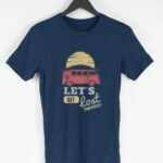 Let's Get Lost Men's Round Neck Half Sleeve T-shirt - Its Clover