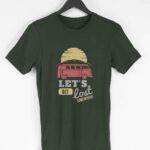 Let's Get Lost Men's Round Neck Half Sleeve T-shirt - Its Clover