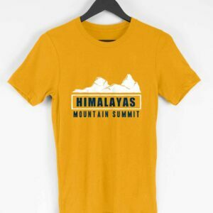 Hiking Himalayas Men's Round Neck Half Sleeve T-shirt - Its Clover