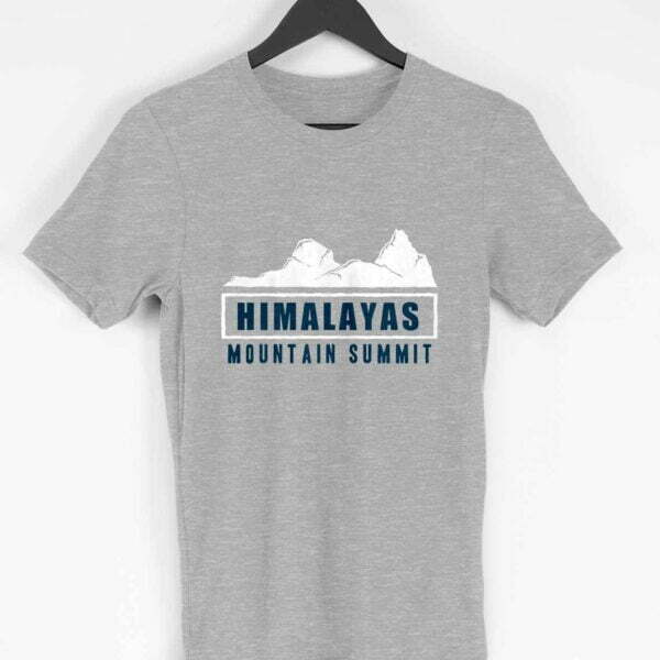 Hiking Himalayas Men's Round Neck Half Sleeve T-shirt - Its Clover