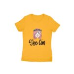 She Can Women's Round Neck T-shirt - Its Clover