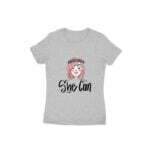 She Can Women's Round Neck T-shirt - Its Clover