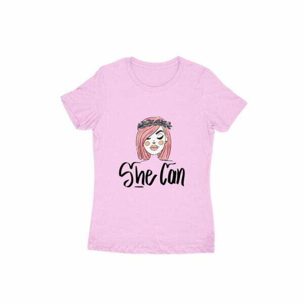 She Can Women's Round Neck T-shirt - Its Clover