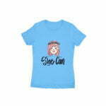 She Can Women's Round Neck T-shirt - Its Clover