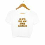 Words Women's Crop Top - Its Clover