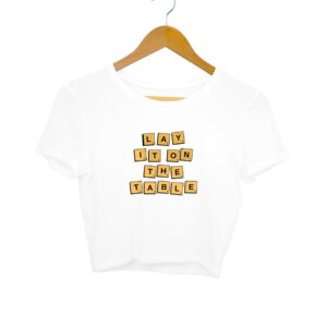 Words Women's Crop Top - Its Clover