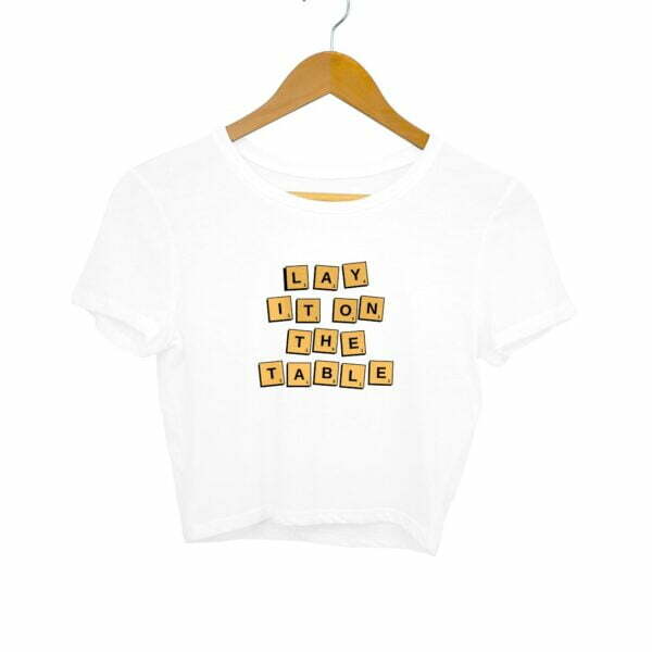 Words Women's Crop Top - Its Clover