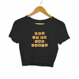 Words Women's Crop Top - Its Clover