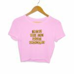 Words Women's Crop Top - Its Clover