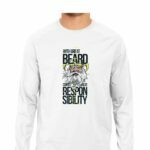 Beard Quote Men's Round Neck Full Sleeve T-shirt - Its Clover