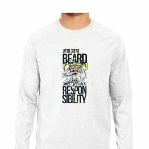Beard Quote Men's Round Neck Full Sleeve T-shirt - Its Clover