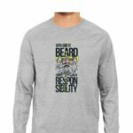 Beard Quote Men's Round Neck Full Sleeve T-shirt - Its Clover