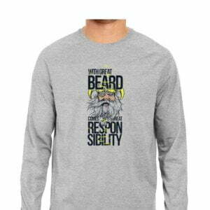 Beard Quote Men's Round Neck Full Sleeve T-shirt - Its Clover