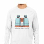 Adventure Men's Round Neck Full Sleeve T-shirt - Its Clover