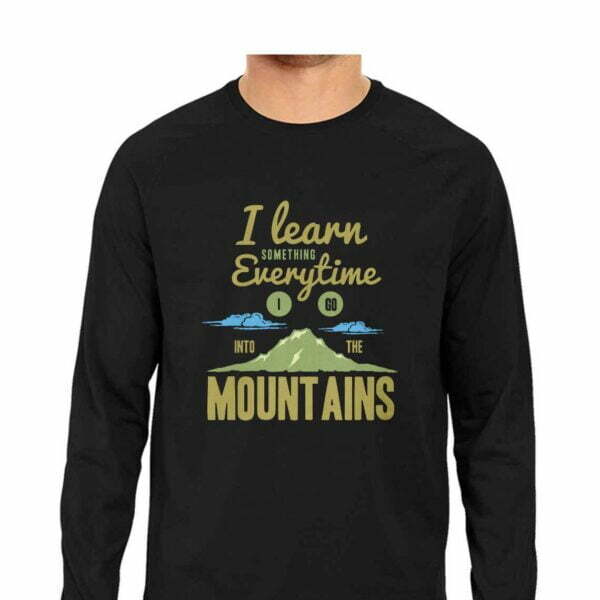 Mountaineer Men's Round Neck Full Sleeve T-shirt - Its Clover