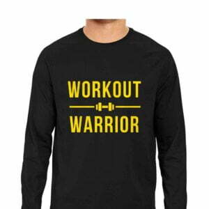 Workout Warrior Men's Round Neck Full Sleeve T-shirt - Its Clover