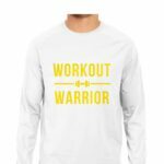 Workout Warrior Men's Round Neck Full Sleeve T-shirt - Its Clover