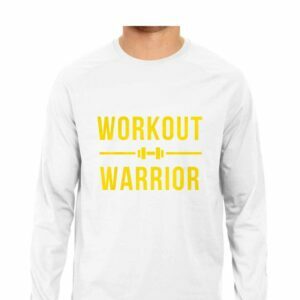 Workout Warrior Men's Round Neck Full Sleeve T-shirt - Its Clover