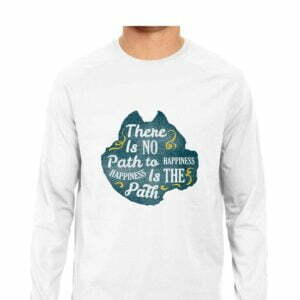 Happiness Men's Round Neck Full Sleeve T-shirt - Its Clover
