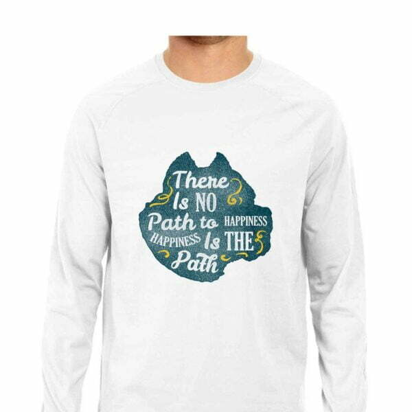 Happiness Men's Round Neck Full Sleeve T-shirt - Its Clover