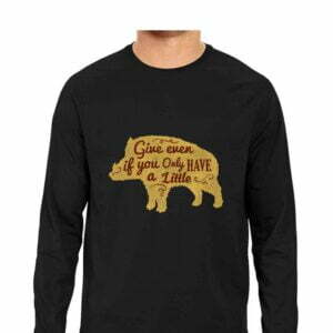 Give Even Men's Round Neck Full Sleeve T-shirt - Its Clover