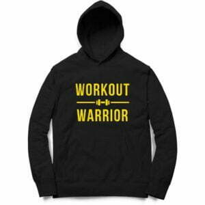 Workout Warrier Men's Hooded Sweatshirt with Kangaroo Pockets its clover