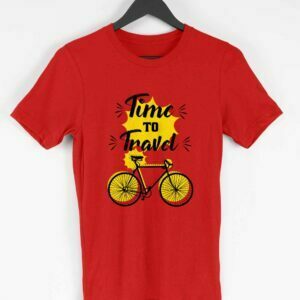 Travel Men's Round Neck Half Sleeve T-shirt