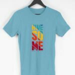 Awesome Men's Round Neck Half Sleeve T-shirt - Its Clover
