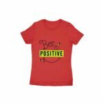 Bee Positive Women's Round Neck T-shirt - Its Clover