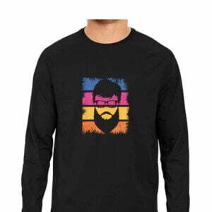 Beard Men's Round Neck Full Sleeve T-shirt - Its Clover