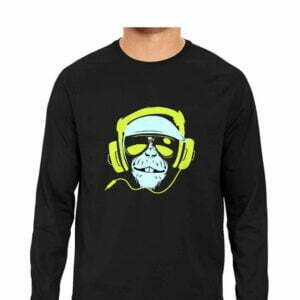 Monkey Music Men's Round Neck Full Sleeve T-shirt