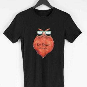 No Shave November Men's Round Neck Half Sleeve T-shirt