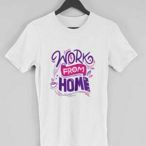 Work From Home Men's Round Neck Half Sleeve T-shirt