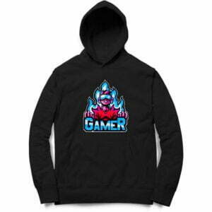 Gamer Men's Hooded Sweatshirt with Kangaroo Pockets