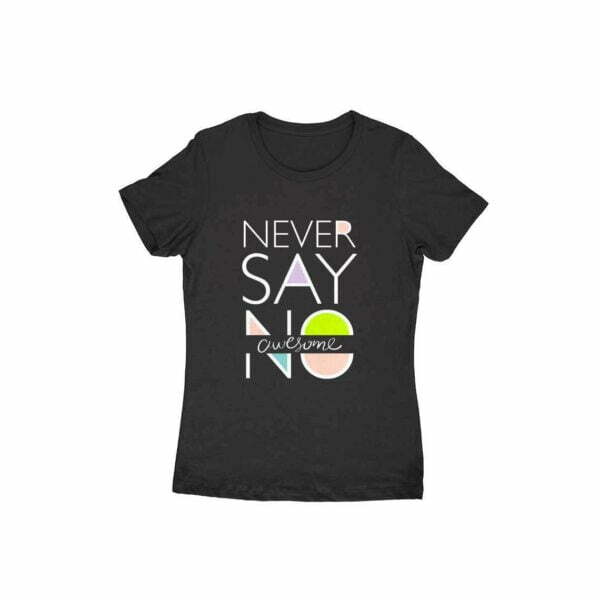 Be Awesome Women's Round Neck T-shirt - Its Clover