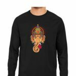 Ganesha Men's Round Neck Full Sleeve T-shirt - Its Clover