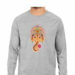 Ganesha Men's Round Neck Full Sleeve T-shirt - Its Clover