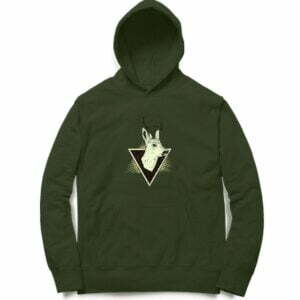 Graphic Hooded Sweatshirt with Kangaroo Pockets - Its Clover