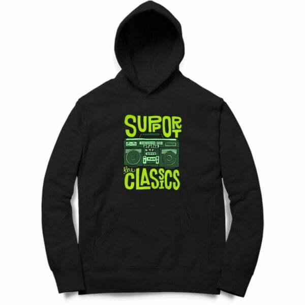 Music Hooded Sweatshirt with Kangaroo Pockets - Its Clover