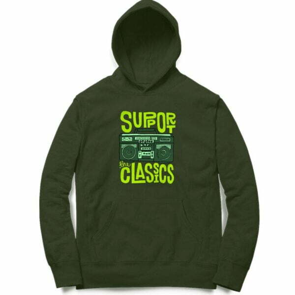 Music Hooded Sweatshirt with Kangaroo Pockets - Its Clover