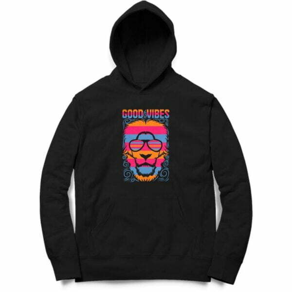 Good Vibes Hooded Sweatshirt with Kangaroo Pockets - Its Clover